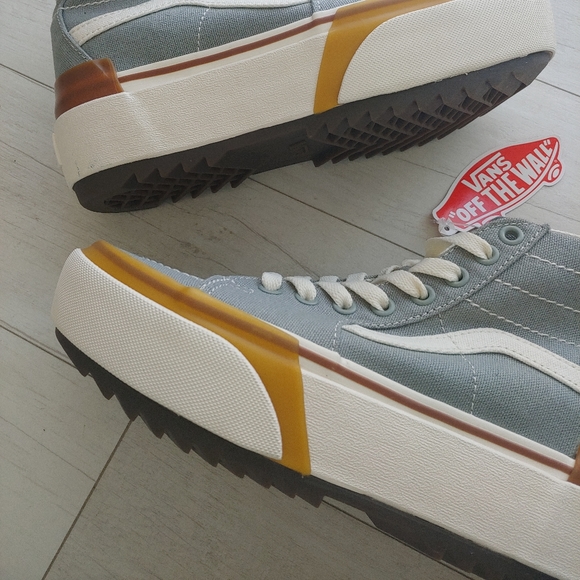 VANS NEW Old Skool Stacked Platform High Tops - Picture 5 of 16